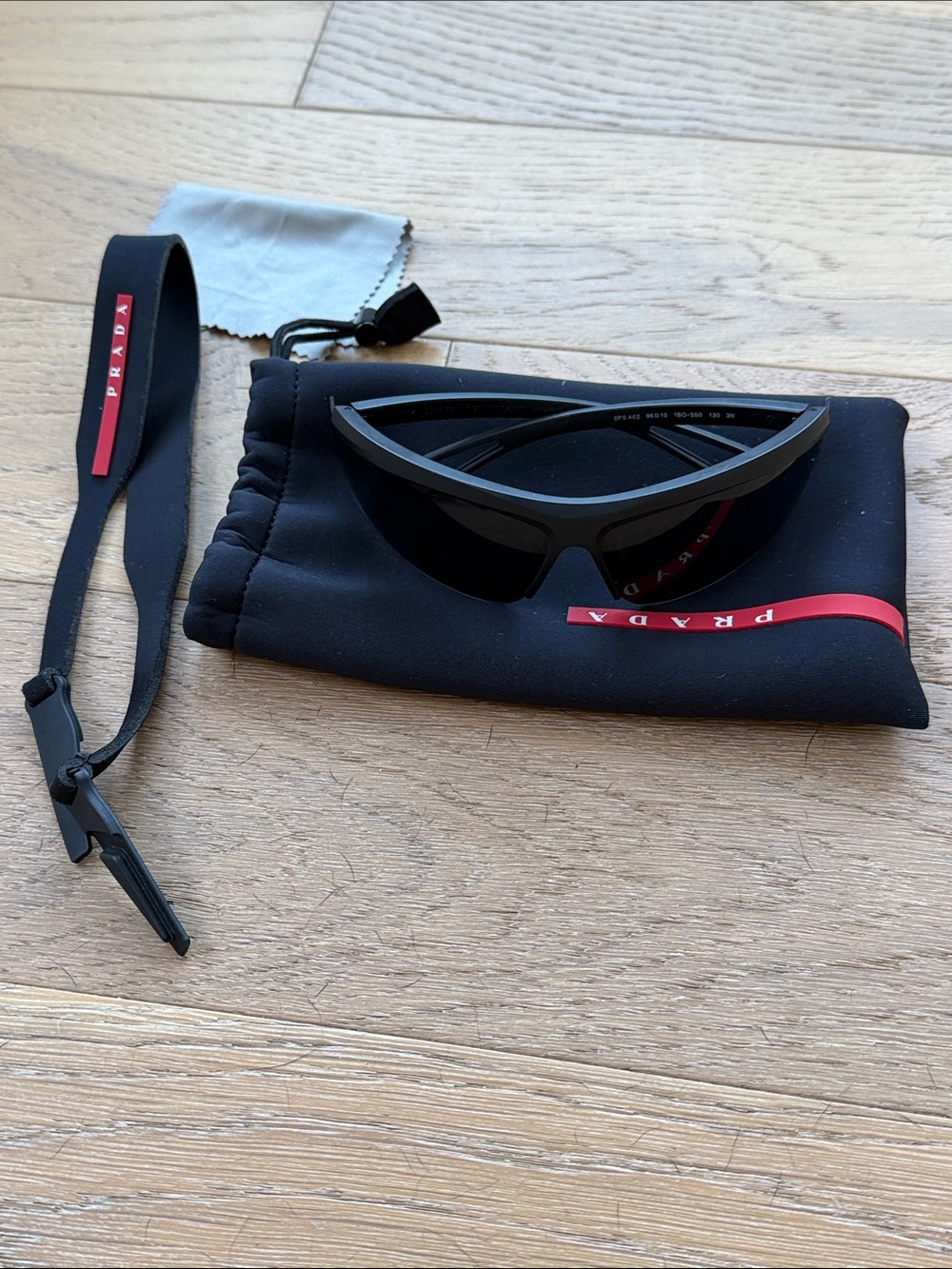 Prada Linea Rossa PS A02S 1BO5S0 Nero Opaco / Ardesia Lens 96-10-130